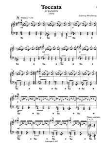 Toccata for pianoforte — Εικόνα 1