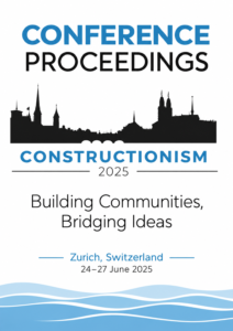 Προσαρμοσμένο εξώφυλλο Constructionism Conference Proceedings 2025 — Building Communities, Bridging Ideas, Zurich.
