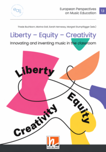 Εξώφυλλο: Liberty–equity–creativity: Innovating and inventing music in the classroom, Helbling, 2025.